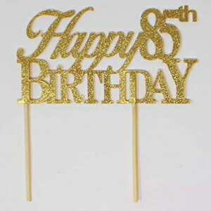 All About 詳細 ゴールド Happy-85th-birthday ケーキトッパー、6 x 8 All About Details Gold Happy-85th-birthday Cake Topper, 6 x 8