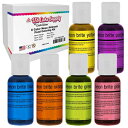 U.S. Cake Supply Airbrush Cake Neon Color Set - The 6 Most Popular Neon Colors in 0.7 fl. oz. (20ml) Bottles - Safely Made in the USA product