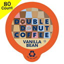 楽天Glomarketダブルドーナツフレーバーコーヒー、キューリグ K カップブリュワー用リサイクル可能なシングルサーブカップ （バニラビーン、80 個） Double Donut Flavored Coffee, Recyclable Single Serve Cups for Keurig K Cup Brewers （Vanilla Bean, 80 Cou