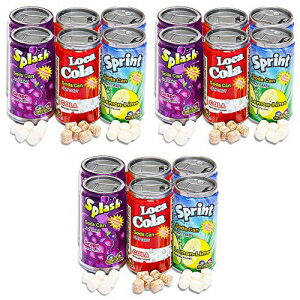 \[_ʒY_LfB[ o[pbN -- 6 pbN 3  (v 18 ʁALfB[p[eB[̋LOi) Soda Can Fizzy Candy Value Pack -- 3 Six-Packs (18 Cans Total, Candy Party Favors)
