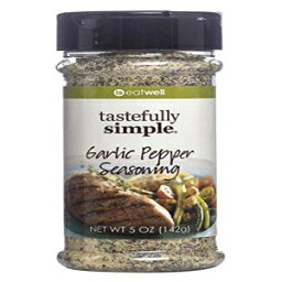 上品でシンプルなガーリックペッパーシーズニング、5オンス TASTEFULLYSIMPLE Tastefully Simple Garlic Pepper Seasoning, 5 Ounce