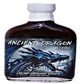 GVFghSGNT[YAWAZ[mzbg\[X5.7IX Sauce Crafters Ancient Dragon Elixirs Asian Serrano Hot Sauce 5.7 oz