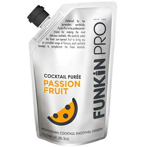 ファンキン パッション フルーツ ピューレ | 本物のフルーツ、2 つの成分、カクテル、ドリンク、スムージー用の天然…