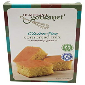 Heartland Gourmet Gluten Free Cornbread Mix - Buttery and Chewy- Certified Gluten Free Ingredients - All Purpose - Safe for Celiac Diet