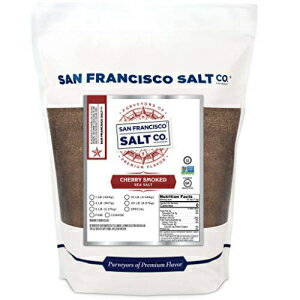チェリーウッド スモーク シー ソルト - 2 ポンド バッグ ファイングレイン by San Francisco Salt Company Cherrywood Smoked Sea Salt - 2 lb. Bag Fine Grain by San Francisco Salt Company