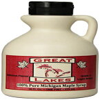 五大湖 100% ピュア ミシガン メープル シロップ、16 オンス Great Lakes 100% Pure Michigan Maple Syrup, 16 Ounce