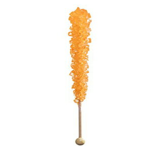 キャンディビュッフェストア - ロックキャンディオンアスティック (オレンジ、36 個) Candy Buffet Store - Rock Candy On a Stick (Orange, 36 Count)