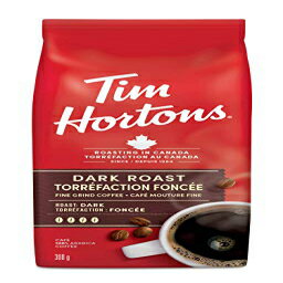 ティムホートンのダークローストコーヒー、300g/10.6オンス {カナダから輸入} Tim Horton's Dark Roast Coffee, 300g/10.6 oz {Imported from Canada}
