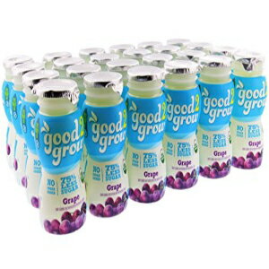 good2grow Organic 75% Less Sugar Grape Flavored 6oz Refill Drink Bottles Pack, 24 Count - No Sugar Added, Contains 17% Juice - Use with Collectible Spill-Proof Topper Characters