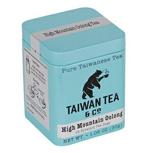台湾高山ウーロン茶12ピラミッドティーバッグウーロン茶 Taiwan Tea Co Taiwan High Mountain Oolong Tea 12 Pyramid Tea Bags Woolong Tea