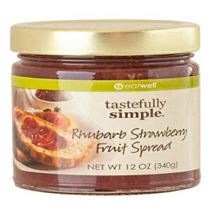 上品でシンプルなルバーブ ストロベリー フルーツ スプレッド、12 オンス Tastefully Simple Rhubarb Strawberry Fruit Spread, 12 Ounce