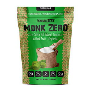 Monk Zero - モンクフルーツ甘味料、非血糖、ケトジェニックス承認、ゼロカロリー、1:1 砂糖代替品 (顆粒、40 オンス) Monk Zero - Monk Fruit Sweetener, Non-Glycemic, Keto Approved, Zero Calories, 1:1 Sugar Substitute (Granular, 40