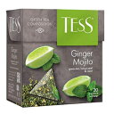 ΒTESSWW[q[gs[ƃ~gHiOHi[eB[obÕs~bh20] TESS tea Green tea TESS Ginger mojito lemon peel and mint Beverages Grocery Gourmet Food [20 pyramids of tea bags]