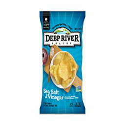 Deep River Snacks シーソルト&ビネガーケトル調理ポテトチップス、2オンス (24個パック) Deep River Snacks Sea Salt & Vinegar Kettle Cooked Potato Chips, 2 Ounce (Pack of 24)