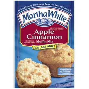 ޡ ۥ磻 ޥե ߥå åץ ʥ 7.0  (6) Martha White Muffin Mix Apple Cinnamon 7.0 oz. (Pack of 6)