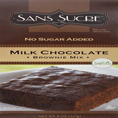 SANS SUCREミルクチョコレートブラウニーミックス（ステビアで甘く） SANS SUCRE Milk Chocolate Brownie Mix (Sweetened with Stevia)