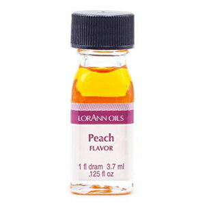 ロアン ピーチ スーパー ストレングス フレーバー、1 ドラムボトル (0.0125 液量オンス - 3.7 ml) LorAnn Peach Super Strength Flavor, 1 dram bottle (.0125 fl oz - 3.7ml)