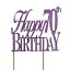 All About 詳細 パープル Happy-70Th-Birthday ケーキトッパー All About Details Purple Happy-70Th-B..