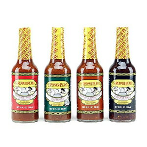 ybp[vg zbg\[X 4{pbN The Pepper Plant Hot Sauce 4-pack