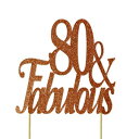All About ڍ  80-&-f炵P[Lgbp[ All About Details Copper 80-&-fabulous Cake Topper