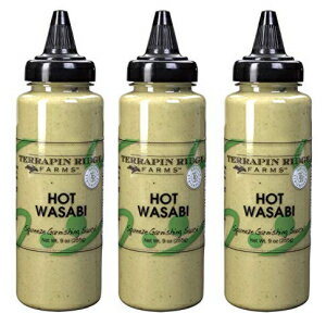 Terrapin Ridge Farms Hot Wasabi Garnishing Sauce – Three 9 oz Squeeze Bottles