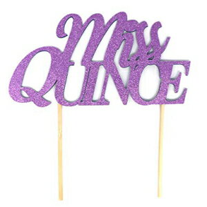 詳細のすべてミスクインスケーキトッパー、1個、15歳の誕生日ケーキトッパー、クインセアネラ、クインセアノス（紫） All About Details Miss Quince Cake Topper, 1pc, 15th Birthday Cake Topper, Quinceanera, Quince Anos (Purple)