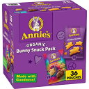 アニーズ オーガニック バニー スナック パック、36 オンス、36 ポーチ Annie's Organic Bunny Snack Pack, 36 oz., 36 Pouches