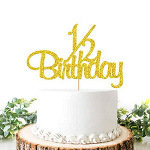 ɥå ϥåԡ 1/2 ȥåѡҶȾǯ 6 ϥåԡ 1/2 ѡƥǥ졼 Gold Glitter Happy 1/2 Birthday Cake Topper, Kid's Half Year Old Birthday, Sweet 6 Months,