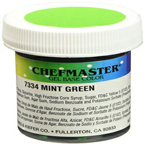 シェフマスタージェル食用色素、1オンス、ミントグリーン Chefmaster Gel Food Color, 1-Ounce, Mint Green