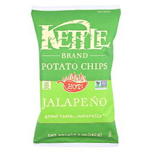 Kettle Foods チップポテトナットハラペーニョ、5オンス Kettle Foods Chip Potato Nat Jalapeno, 5 oz
