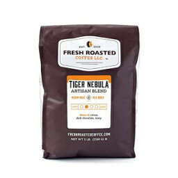 新鮮なローストコーヒー、タイガーネビュラ、5ポンド（80オンス）、ミディアムロースト、コーシャー、全粒豆 FRESH ROASTED COFFEE LLC FRESHROASTEDCOFFEE.COM Fresh Roasted Coffee, Tiger Nebula, 5 lb (80 oz), Medium Roast, Kosher, Whole B