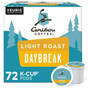 カリブー コーヒー デイブレイク モーニング ブレンド、シングルサーブ キューリグ K カップ ポッド、ライトロースト コーヒー、12 カウント (6 個パック) Caribou Coffee Daybreak Morning Blend, Single-Serve Keurig K-Cup Pods, Light Roast