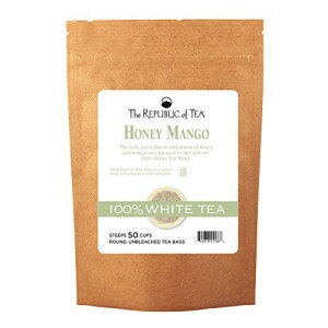 The Republic Of Tea ハニーマンゴー 100% ホワイトティー 詰め替え用 50 ティーバッグ The Republic Of Tea Honey Mango 100% White Tea, 50 Tea Bag Refill