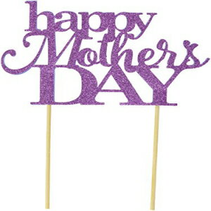 All About 詳細 パープル ハッピー母の日ケーキトッパー 6 x 8 All About Details Purple Happy Mother's Day Cake Topper, 6 x 8