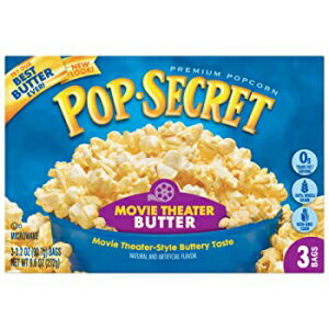 Pop Secret 電子レンジポップコーン 映画館用バター 3 個入り 3.2 オンス袋 Pop Secret Microwave Popcorn, Movie Theater Butter, 3-Count, 3.2oz bags