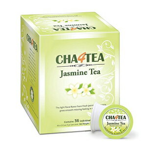 Cha4TEA キューリグ K カップ醸造者用 36 カウント ジャスミン グリーン ティー K カップ Cha4TEA 36-Count Jasmine Green Tea K Cups for Keurig K-Cups Brewers
