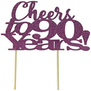 All About ܺ ԥ 90 ǯ˴եȥåѡ6 x 9 All About Details Pink Cheers to 90 Years Cake Topper, 6 x 9