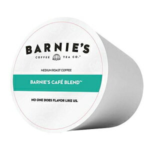 Barnie's シングルサーブカフェブレンドコーヒーポッド、中南米コーヒーの滑らかでバランスの取れたブレンド、ミディアムロースト、キューリグビールと互換性あり、48 個 Barnie's Single Serve Café Blend Coffee Pods, Smooth and Balanced Blend of So