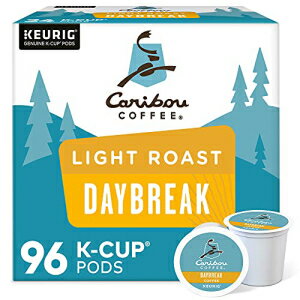カリブー コーヒー デイブレイク モーニング ブレンド、シングルサーブ キューリグ K カップ ポッド、ライトロースト コーヒー、24 カウント (4 個パック) Caribou Coffee Daybreak Morning Blend, Single-Serve Keurig K-Cup Pods, Light Roast
