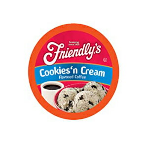 Friendly's クッキー & クリーム フレーバー コーヒー キューリグ K カップ ブルワーズ用 40 個 Friend..