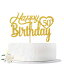 ɥϥåԡ50Фȥåѡˤ5050Ф˴ա50ФΥѡƥʤ Nanvin Gold Glitter Happy 50th Birthday Cake Topper, Hello 50, Cheers to 50 Years Old, 50 Years Old Party Supplies Decoration