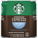 Starbucks - RTD Coffee Starbucks Double Shot Espresso, Espresso & Cream Light, Coffee Drink (4 Count, 6.5 Fl Oz Each)