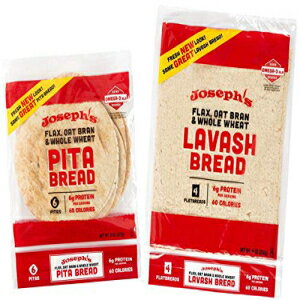 お得なバンドル: ジョセフのラバシュ ブレッドとピタ 亜麻オート麦ブラン 全粒小麦炭水化物削減 Value Bundle: Joseph 039 s Lavash Bread and Pita, Flax Oat Bran Whole Wheat Reduced Carb