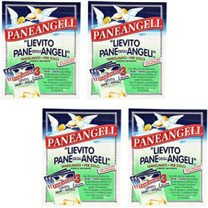 Paneangeli Lievito Vanigliato Per Dolci-Pane Degli AngeliYeast-各3カウント-4個入りパック Paneangeli Lievito V…