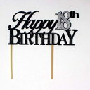 ڍׂׂ̂ănbs[18΂̒aP[Lgbp[A1A18΂̒aAP[L̑Ap[eB[̑AOb^[gbp[iubNVo[j All About Details Happy 18th Birthday Cake Topper,1pc, 18th Birthday, Cake Decor, Party Decor,