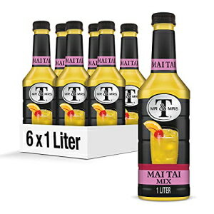 Mr & Mrs T マイタイミックス 1Lボトル（6本パック） Mr & Mrs T Mai Tai Mix, 1 L bottles (Pack of 6)