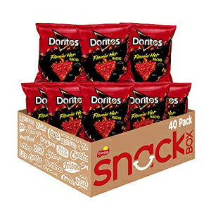 ドリト​​ス フラミンホットナチョフレーバートルティーヤチップス 1オンスバッグ（40パック） Doritos Flamin 039 Hot Nacho Flavored Tortilla Chips, 1oz Bags (40 Pack)