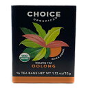 Choice Organic Teas ウーロン茶 (2 パック) 優しく楽しい香り、各 16 個 Choice Organic Teas Oolong Tea (Pack of 2) Gentle and Delightful Aroma, 16 Count Each