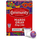 R~jeBR[q[ }fBO LOP[L 24 JEgR[q[|bhA~fBA[XgAL[O 2.0 K Jbv u[ɑΉA24 JEg (1 pbN) Community Coffee Mardi Gras King Cake Flavored 24 Count Coffee Pods