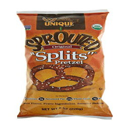 Unique Pretzels ユニークな発芽全粒スプリット プレッツェル、8 オンス Unique Pretzels Unique Sprouted Whole Grain Splits Pretzels, 8 oz